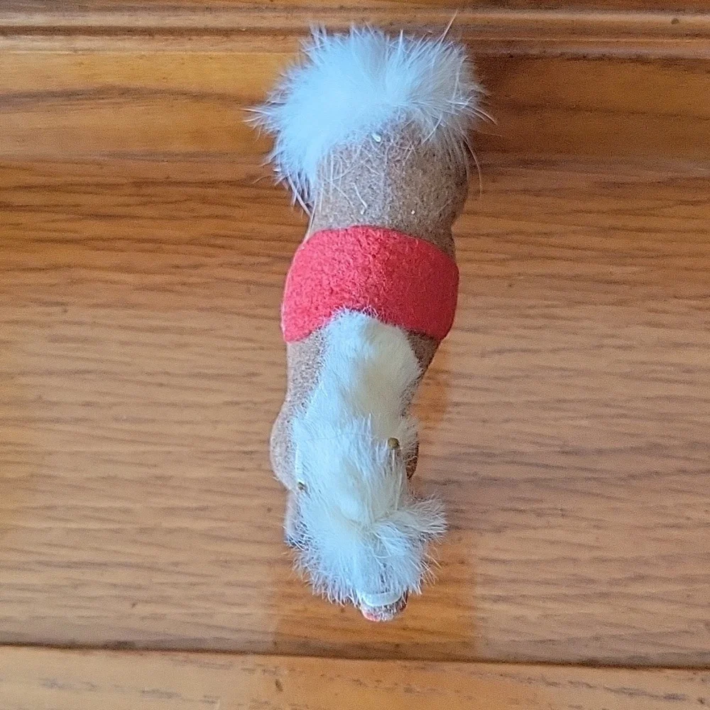 Vintage Flocked Horse - Picture 6 of 11